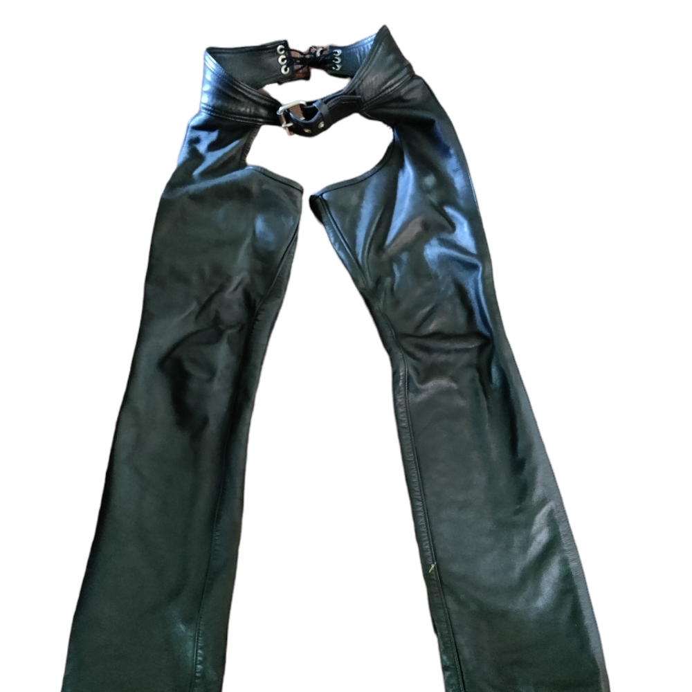 Black Leather Chaps